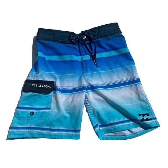 BILLABONG LOT of 2! BOYS 6 L/LONG BLUE GRAY BOARD SHORTS/SWIM/SURF BEACH TRUNKS - Picture 1 of 16